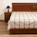 Handloom Cotton Single Bedsheet (90 x 60 in) 334