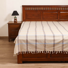 Handloom Cotton Single Bedsheet (90 x 60 in) 334