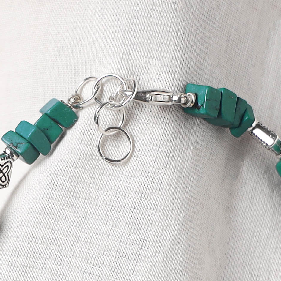 Green - Handcrafted Stone Work GS Anklet 05