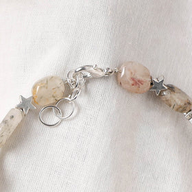 Brown - Handcrafted Stone Work GS Anklet 06