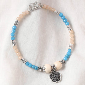 Multicolor - Handcrafted Stone Work GS Anklet 07