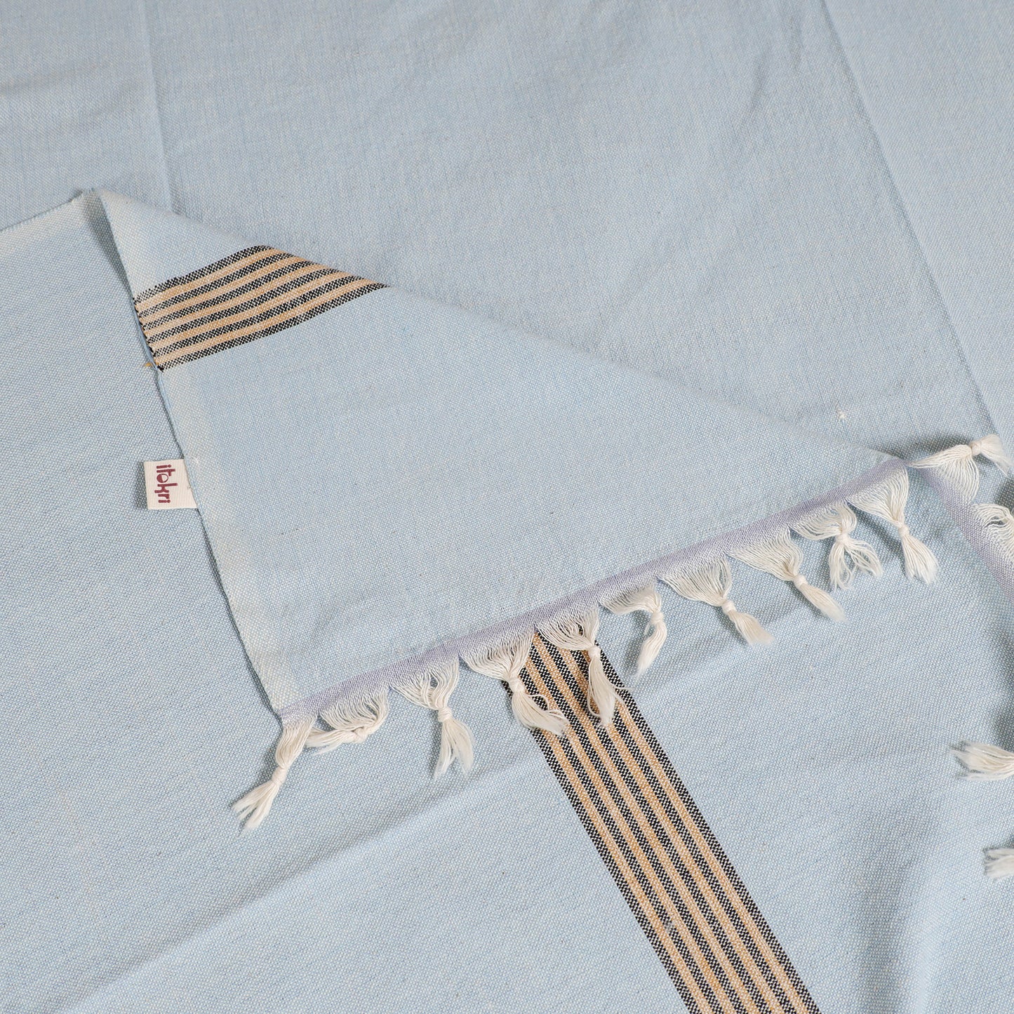 Handloom Cotton Single Bedsheet (90 x 60 in) 335