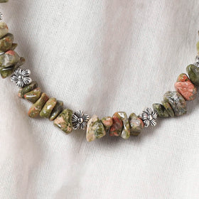Green - Handcrafted Stone Work GS Anklet 10