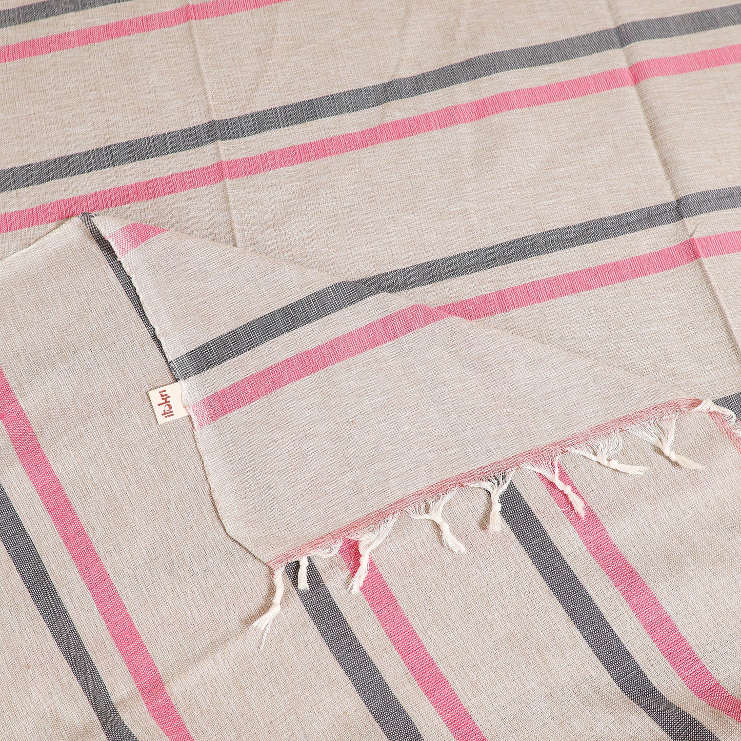 Handloom Cotton Single Bedsheet (90 x 60 in) 337