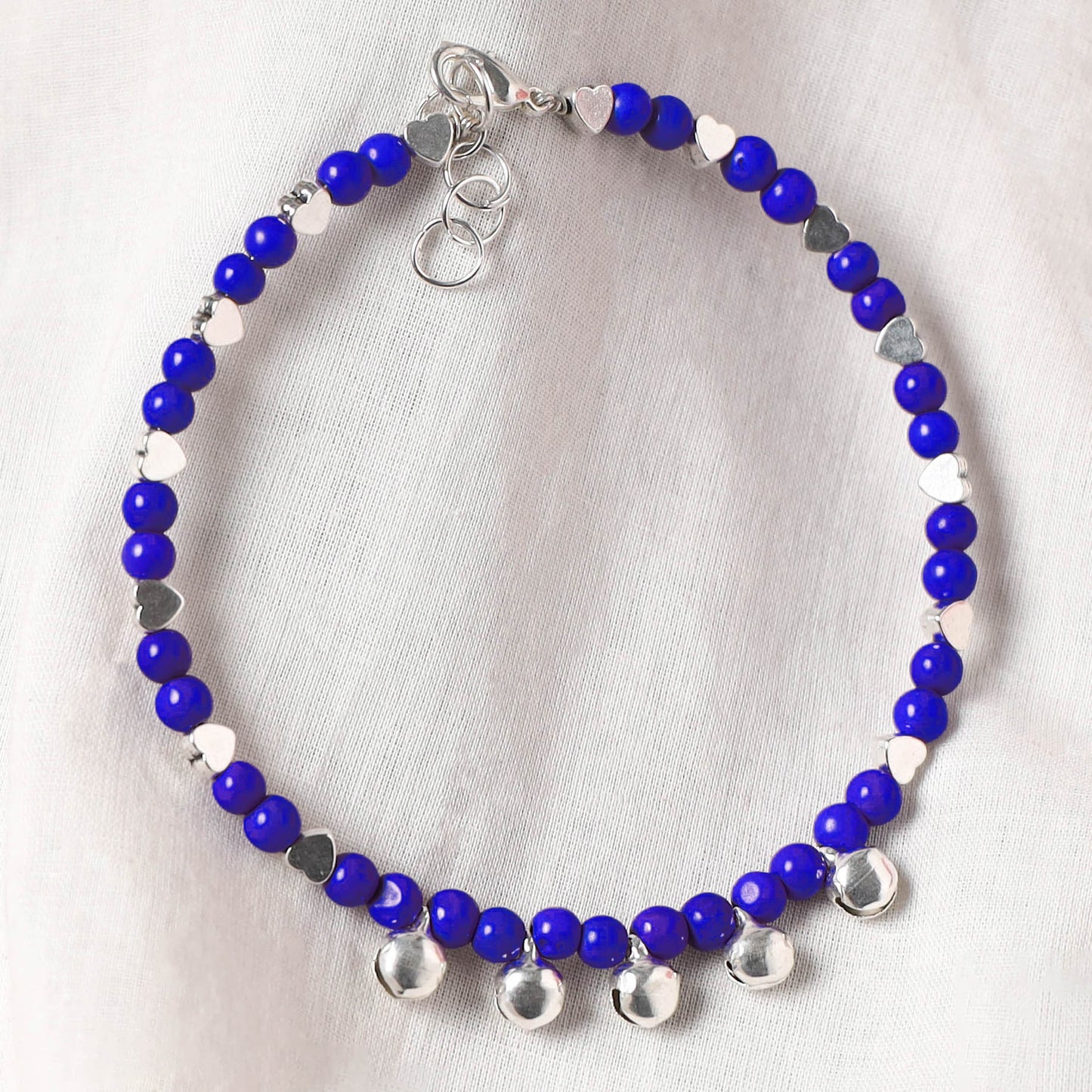 Blue - Handcrafted Stone Work GS Anklet 12