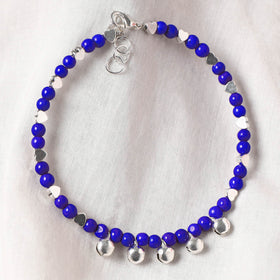 Blue - Handcrafted Stone Work GS Anklet 12