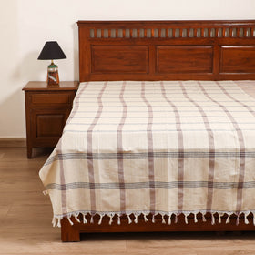 Handloom Cotton Single Bedsheet (90 x 60 in) 338