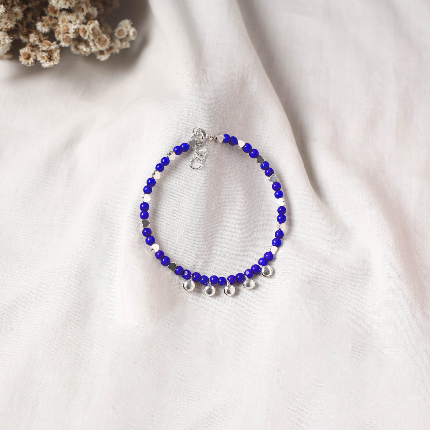 Blue - Handcrafted Stone Work GS Anklet 12