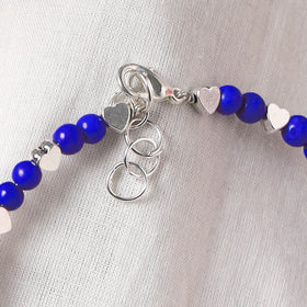 Blue - Handcrafted Stone Work GS Anklet 12