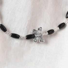 Black - Handcrafted Stone Work GS Anklet 13