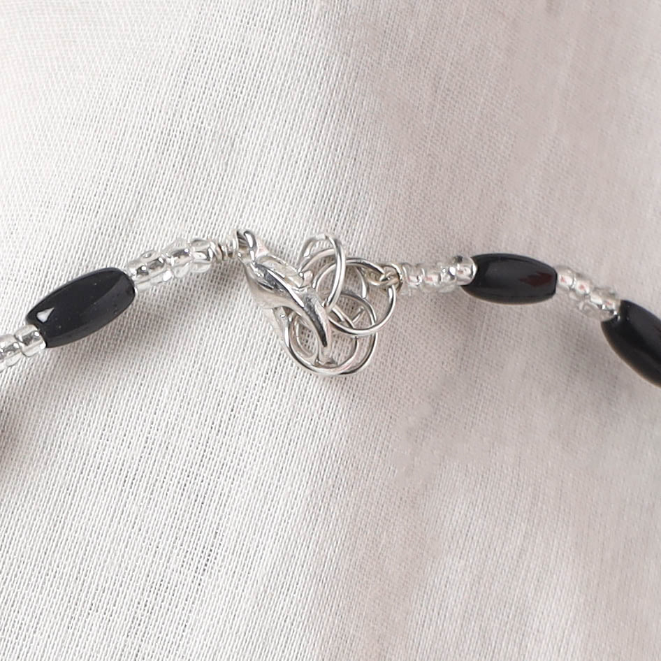Black - Handcrafted Stone Work GS Anklet 13
