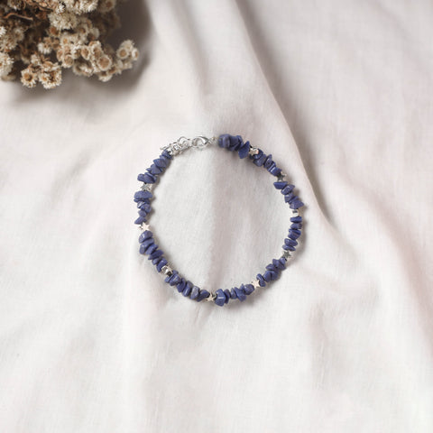 Blue - Handcrafted Stone Work GS Anklet 14
