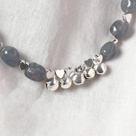 Grey - Handcrafted Stone Work GS Anklet 15