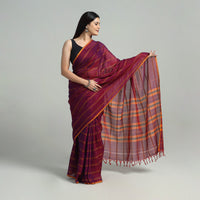 Purple - Mercerised Cotton Dharwad Saree 01