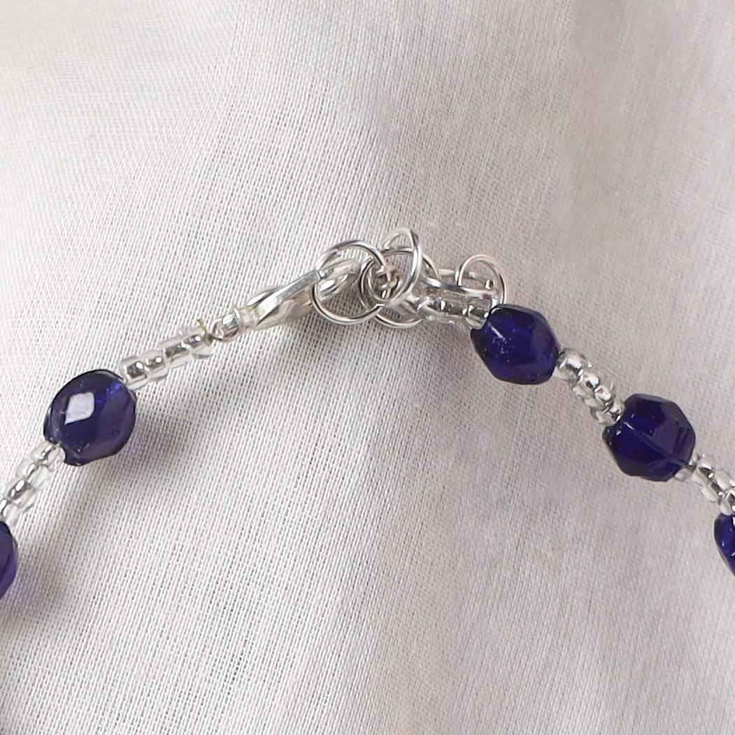 Blue - Handcrafted Stone Work GS Anklet 16