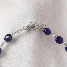 Blue - Handcrafted Stone Work GS Anklet 16