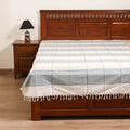 Handloom Cotton Single Bedsheet (90 x 60 in) 341