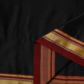 Black - Karnataka Weave Cotton Khun Fabric 02