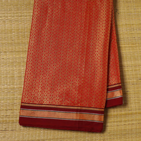 Orange - Karnataka Weave Cotton Khun Fabric 03