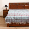 Handloom Cotton Single Bedsheet (90 x 60 in) 342