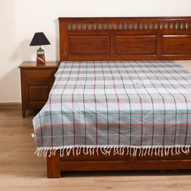 Handloom Cotton Single Bedsheet (90 x 60 in) 342