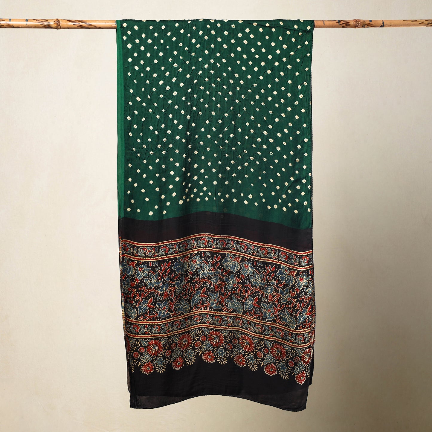 bandhani silk stole