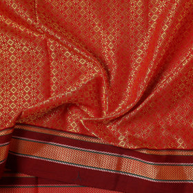 Orange - Karnataka Weave Cotton Khun Fabric 03