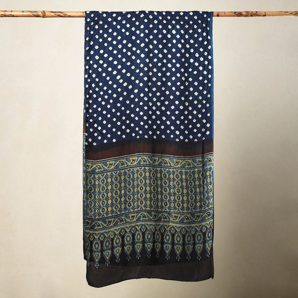 bandhani silk stole