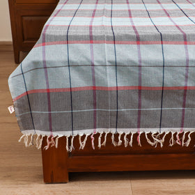 Handloom Cotton Single Bedsheet (90 x 60 in) 342