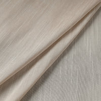 Beige - Plain Slub Silk Fabric 07