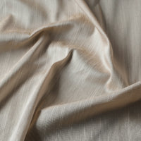 Beige - Plain Slub Silk Fabric 07