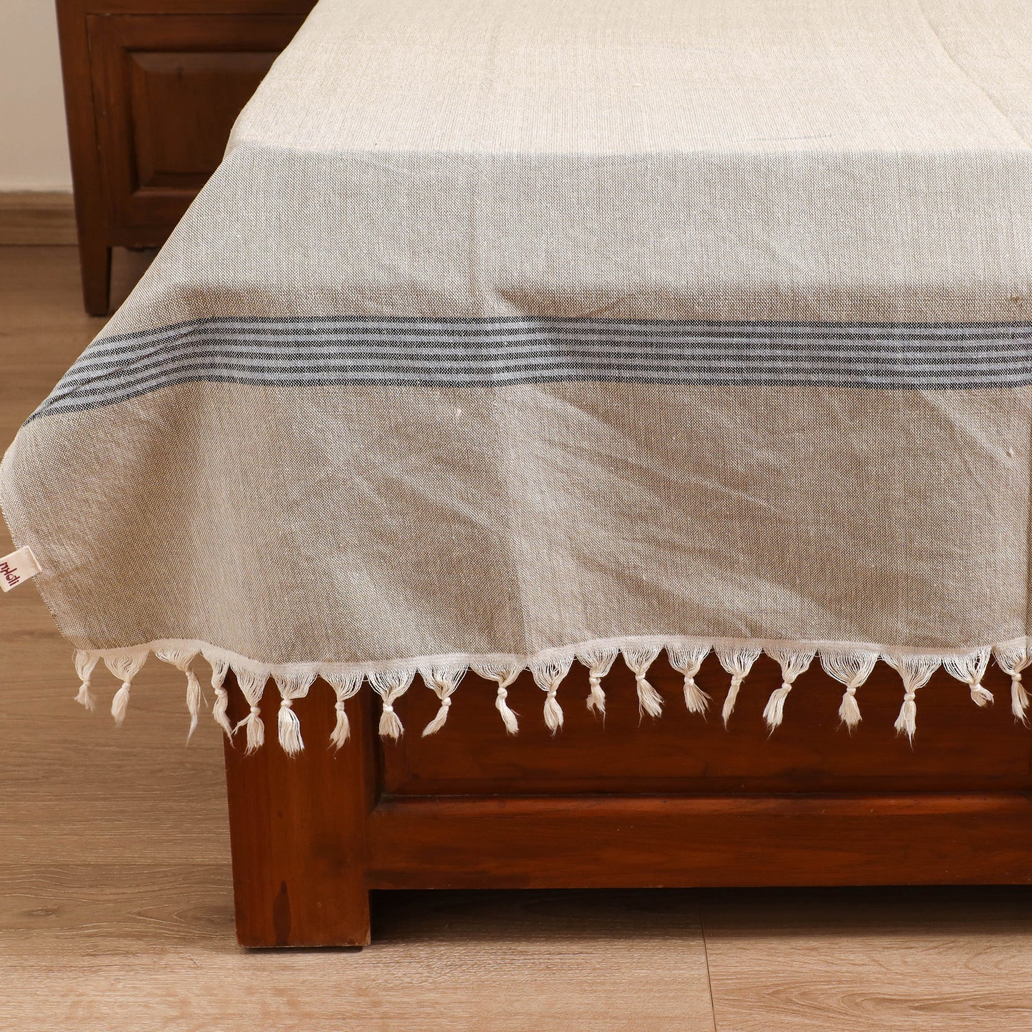 Handloom Cotton Single Bedsheet (90 x 60 in) 343