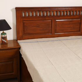 Handloom Cotton Single Bedsheet (90 x 60 in) 343