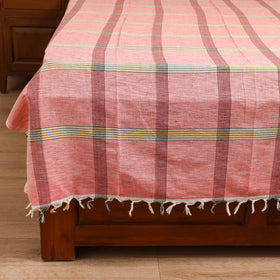 Handloom Cotton Single Bedsheet (90 x 60 in) 344