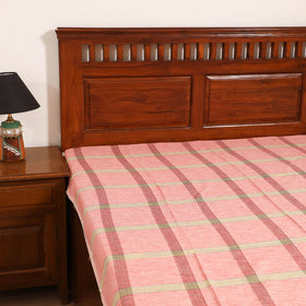 Handloom Cotton Single Bedsheet (90 x 60 in) 344