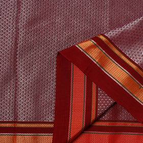 Maroon - Karnataka Weave Cotton Khun Fabric 06