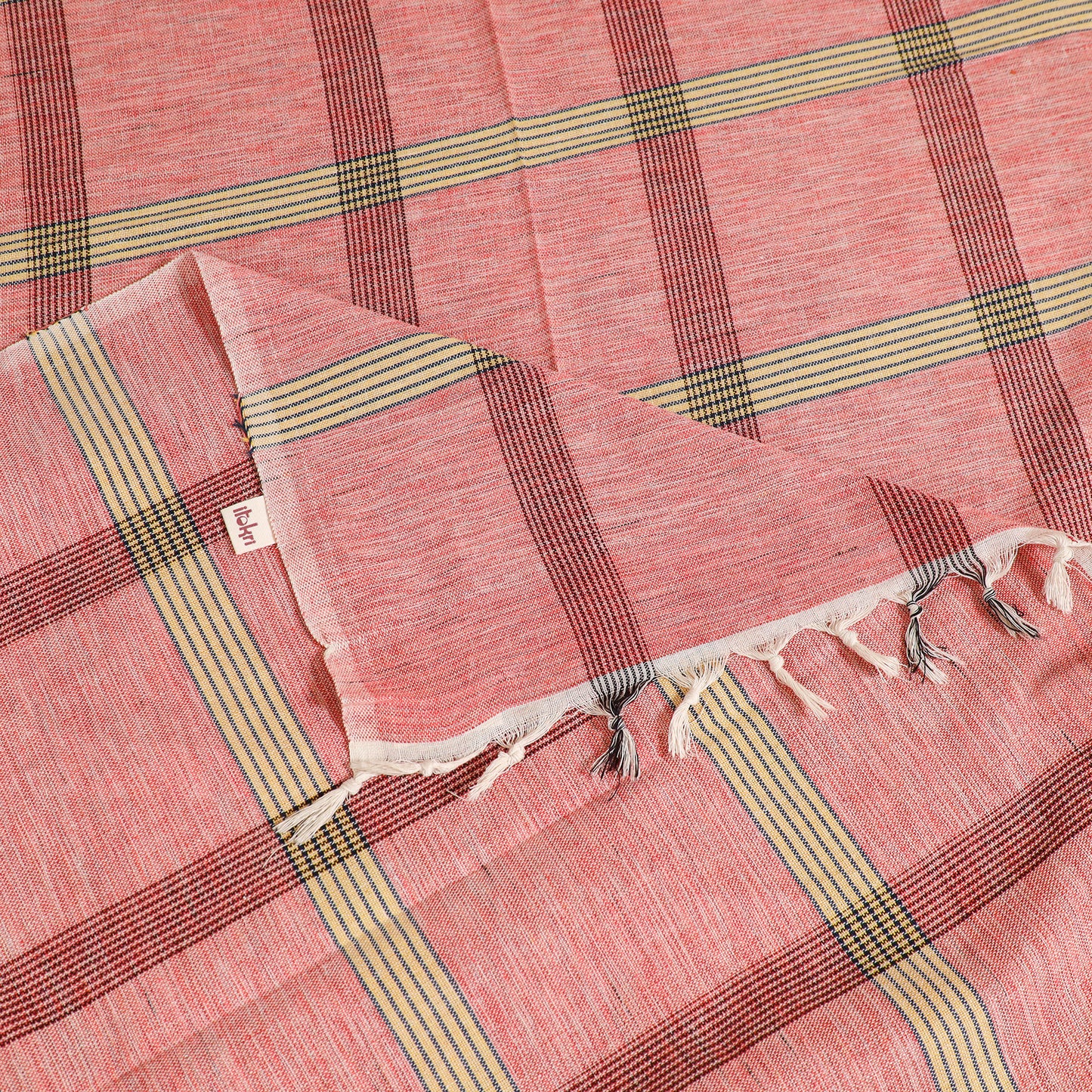 Handloom Cotton Single Bedsheet (90 x 60 in) 344