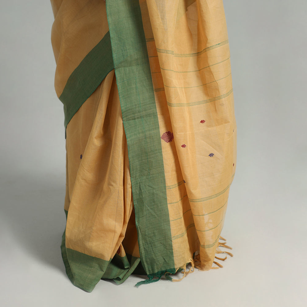 Yellow - Cotton Thread Buti Dharwad Saree 04