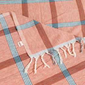 Handloom Cotton Single Bedsheet (90 x 60 in) 345