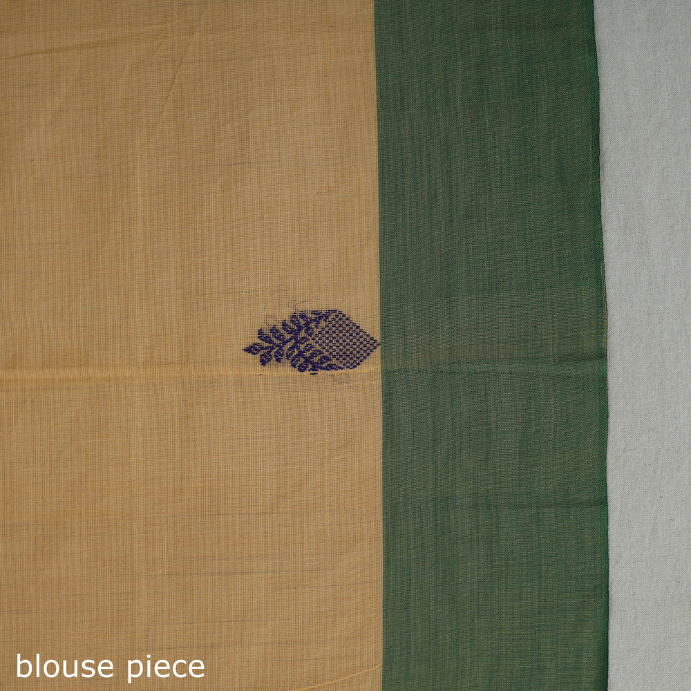 Yellow - Cotton Thread Buti Dharwad Saree 04