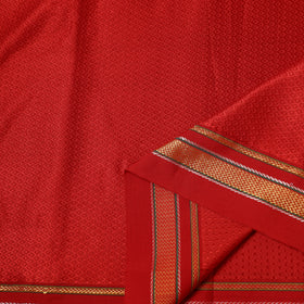 Red - Karnataka Weave Cotton Khun Fabric 08