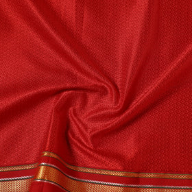 Red - Karnataka Weave Cotton Khun Fabric 08