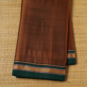 Brown - Karnataka Weave Cotton Khun Fabric 09