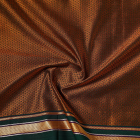 Brown - Karnataka Weave Cotton Khun Fabric 09