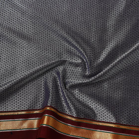 Grey - Gray - Karnataka Weave Cotton Khun Fabric 10