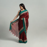 Mercerised Cotton Thread Border Dharwad Saree 07