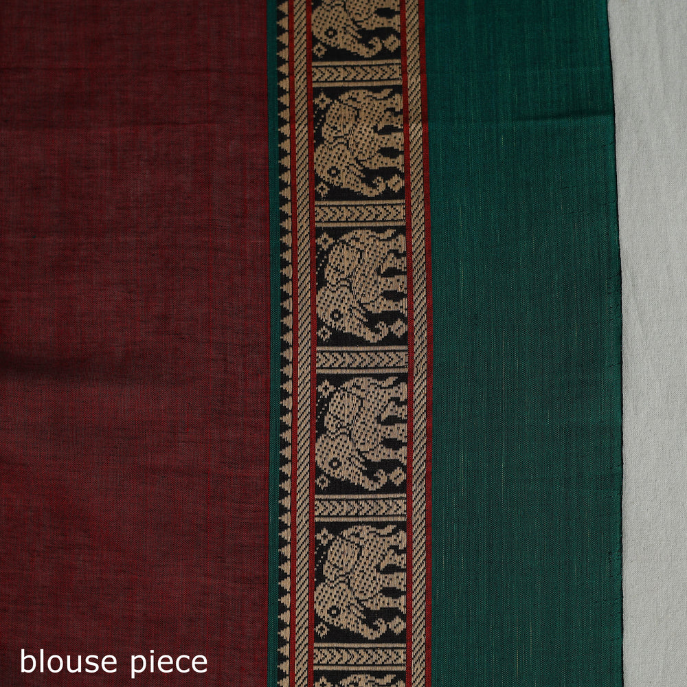 Mercerised Cotton Thread Border Dharwad Saree 07