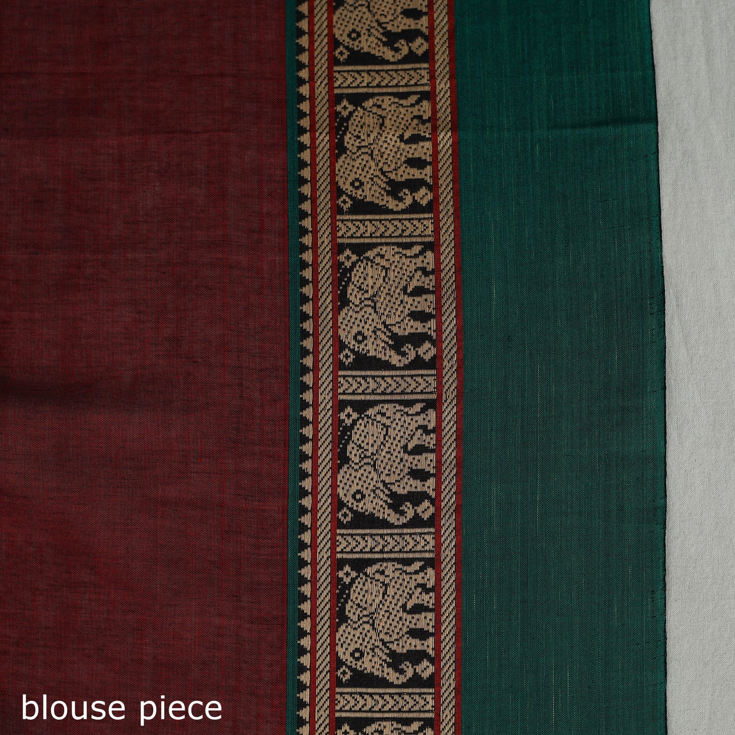 Mercerised Cotton Thread Border Dharwad Saree 07