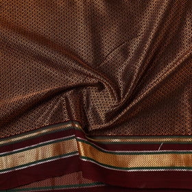 Brown - Karnataka Weave Cotton Khun Fabric 13