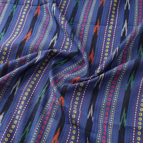 Blue - Cotton Pochampally Dabi Ikat Fabric 26